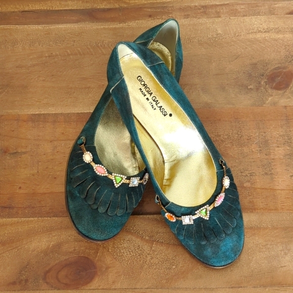 FINAL SALE 🆕🌿GIORGIO GALASSI SUEDE PUMPS🌿 - Picture 4 of 12